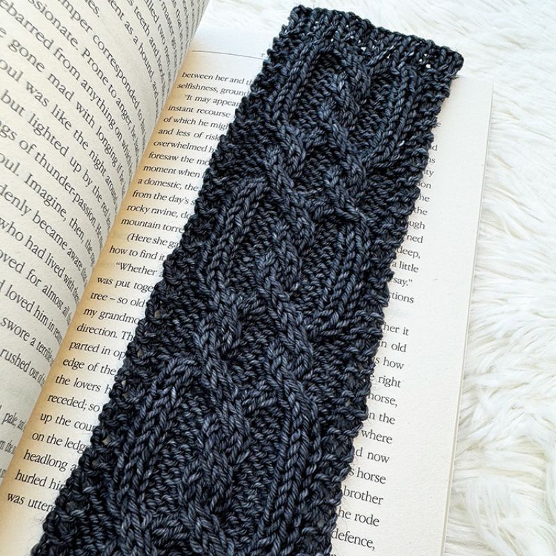 Tortured Poet Bookmark Knitting Pattern