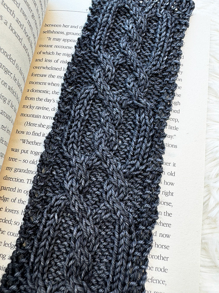 Tortured Poet Bookmark Knitting Pattern