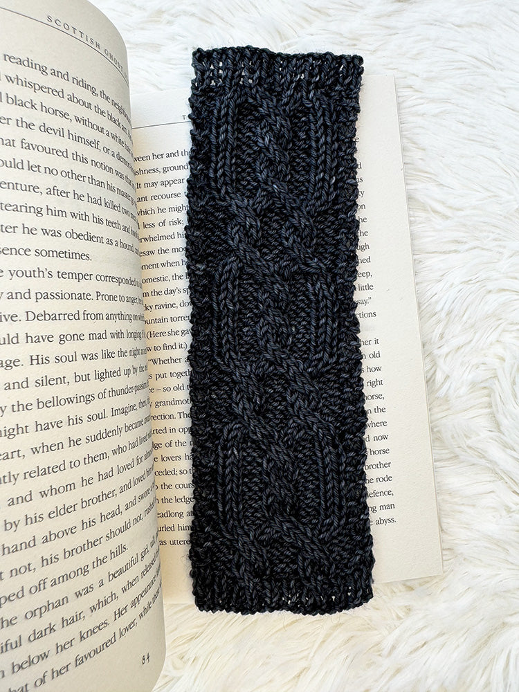 Tortured Poet Bookmark Knitting Pattern