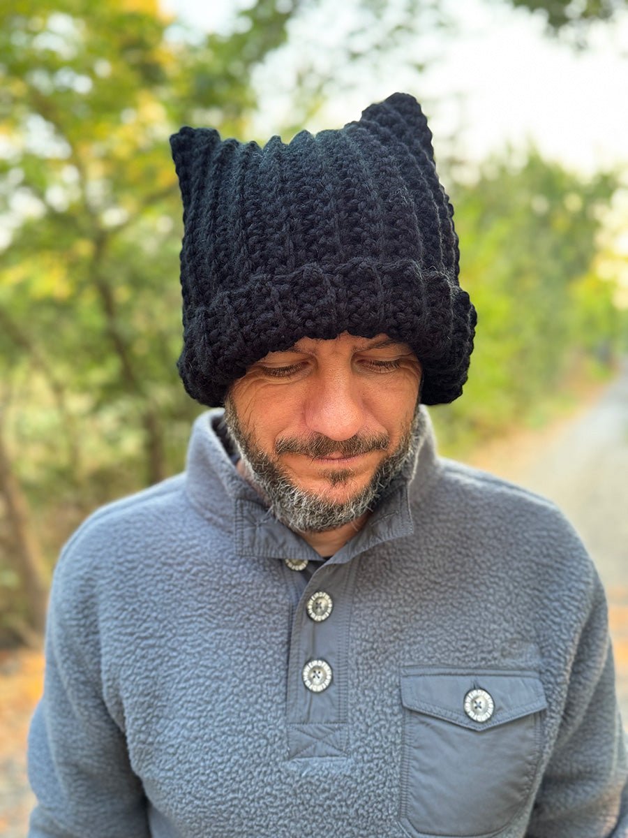 Crochet Cat Ear Hat Pattern – Easy Beanie in 5 Sizes for Kids & Adults - Handy Little Me Shop