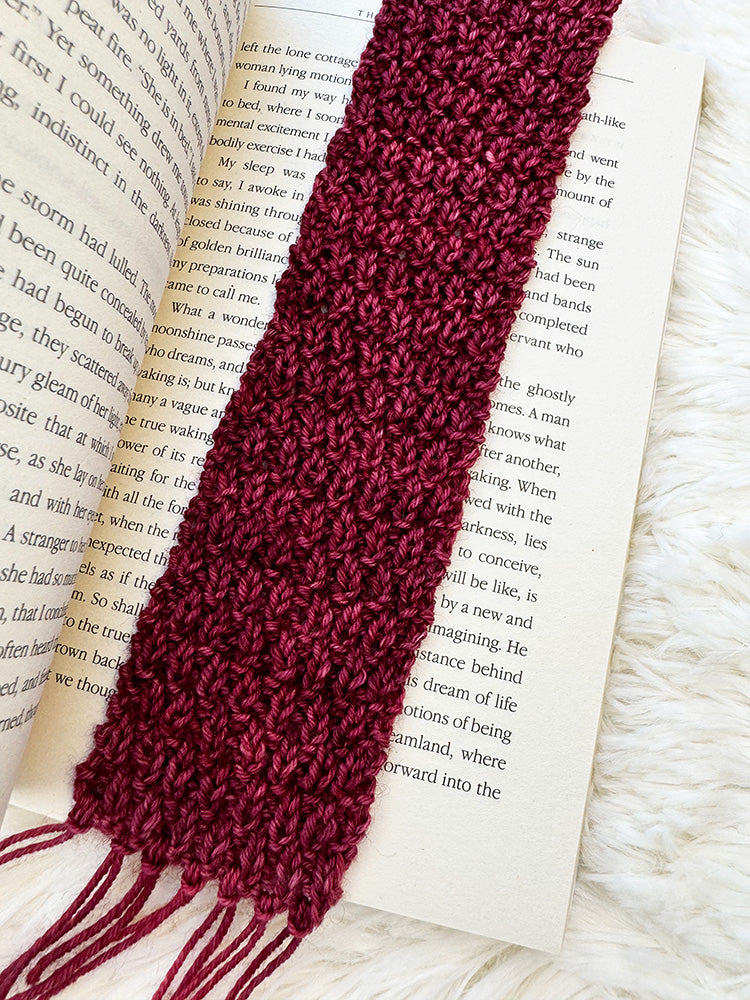 All Too Well Scarf Bookmark Knitting Pattern
