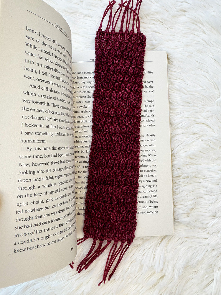 All Too Well Scarf Bookmark Knitting Pattern