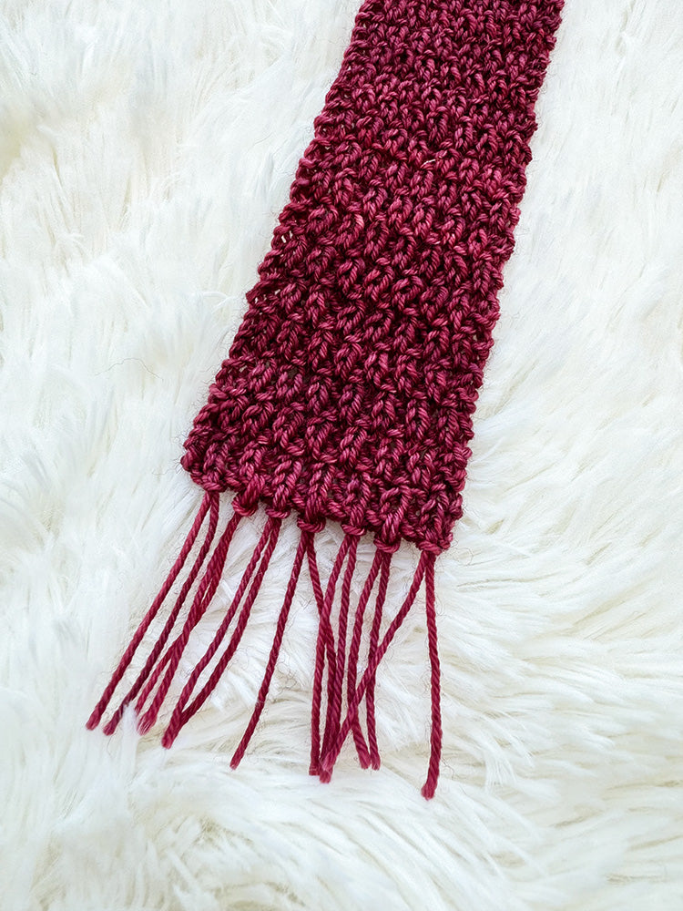 All Too Well Scarf Bookmark Knitting Pattern