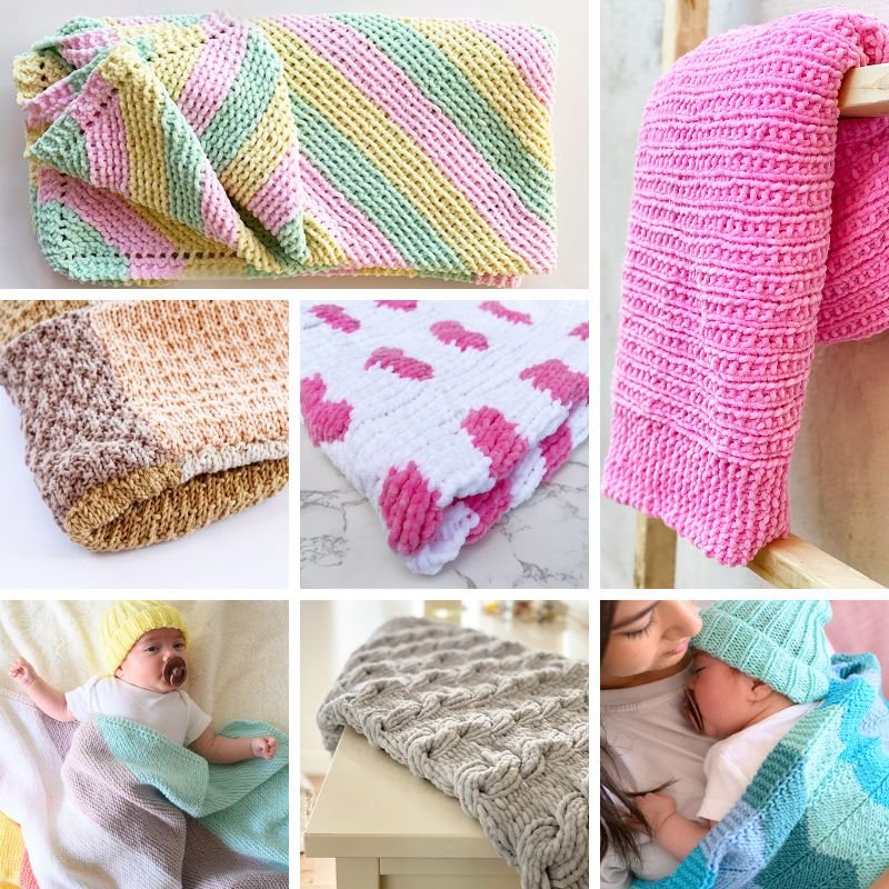Baby Blanket Knitting Pattern Bundle - Handy Little Me Shop