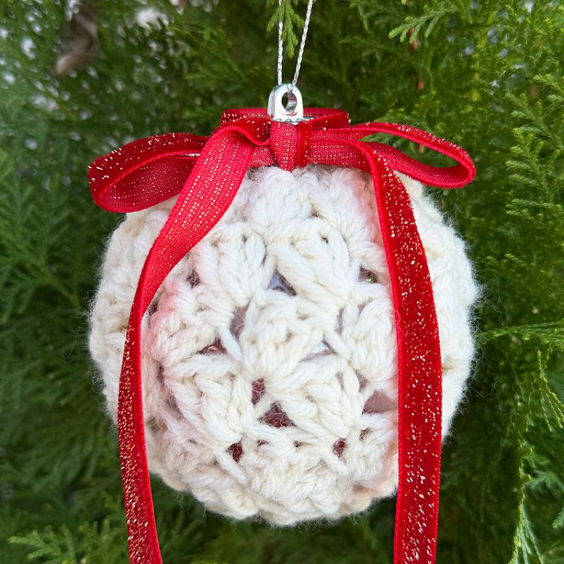 Crochet Christmas Bauble Cover Pattern - Handy Little Me Shop