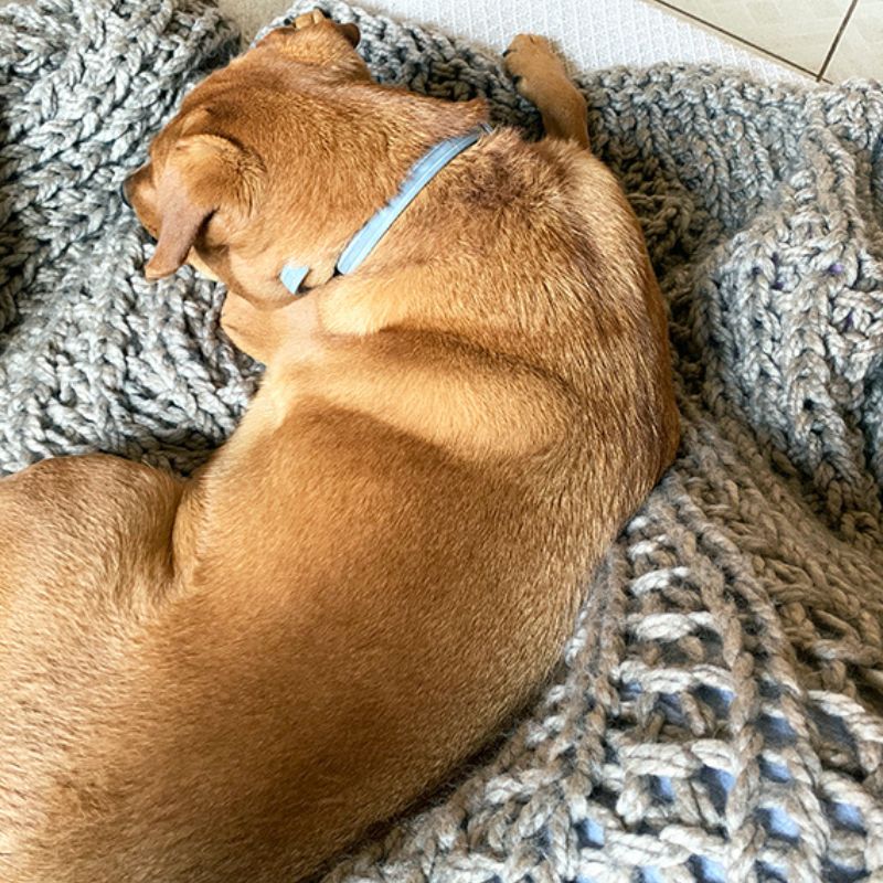 Chunky Knit Throw Blanket Pattern - Handy Little Me Shop