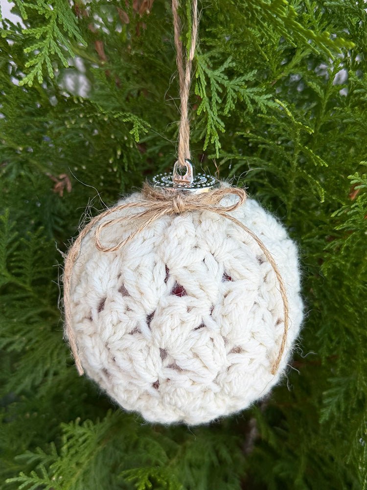 Crochet Christmas Bauble Cover Pattern - Handy Little Me Shop