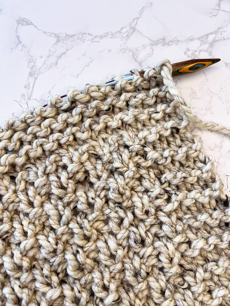 Beginner Blanket Knitting Pattern (Irish Moss Stitch) - Handy Little Me Shop