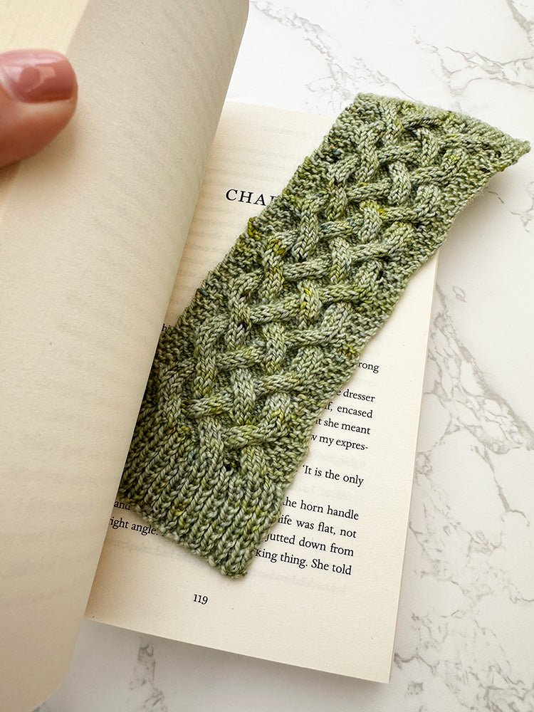 Bookmark Knitting Pattern (Celtic Cable) - Handy Little Me Shop