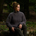 Half Fisherman's Rib Sweater Knitting Pattern