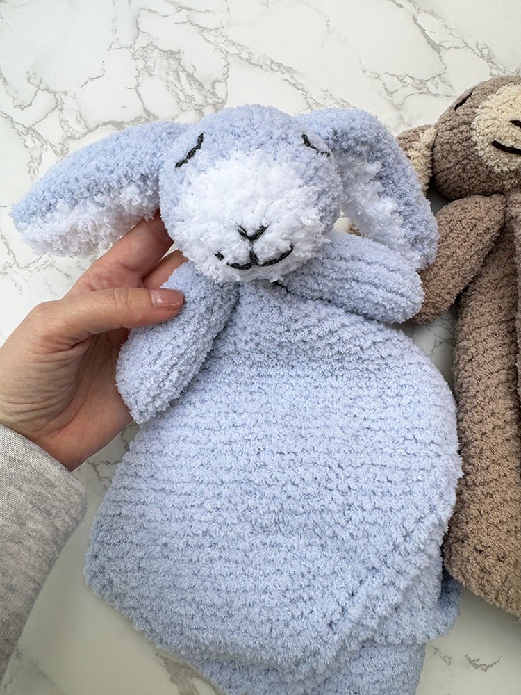 Bunny Baby Blankie Knitting Pattern - Handy Little Me Shop