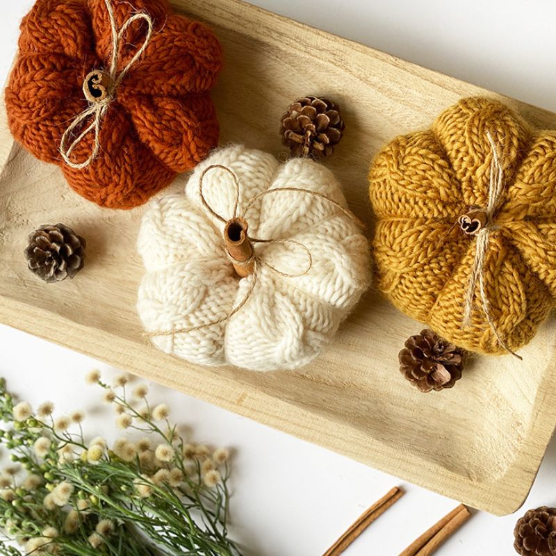 Cable Knit Pumpkin Pattern