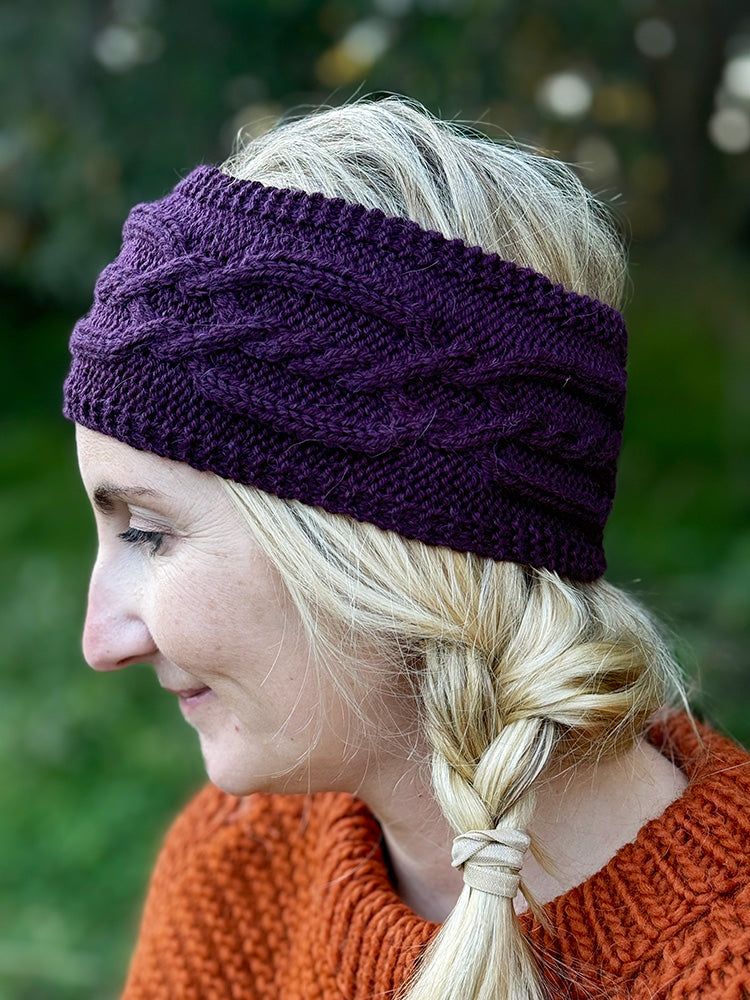 Braided Oak Headband Knitting Pattern