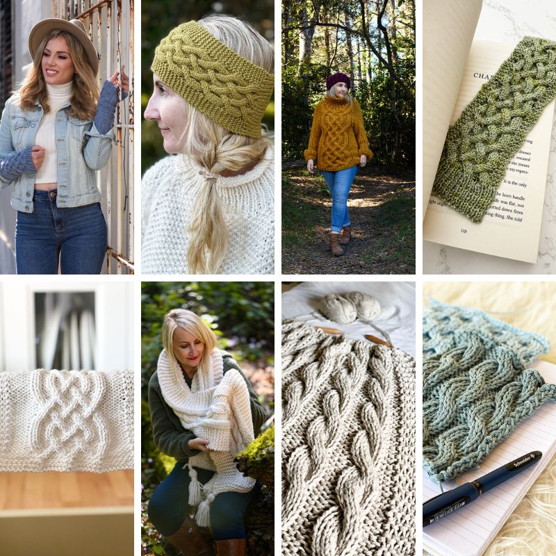 Cable Knitting Pattern Bundle – 45 Knitting Patterns – Handy Little Me Shop