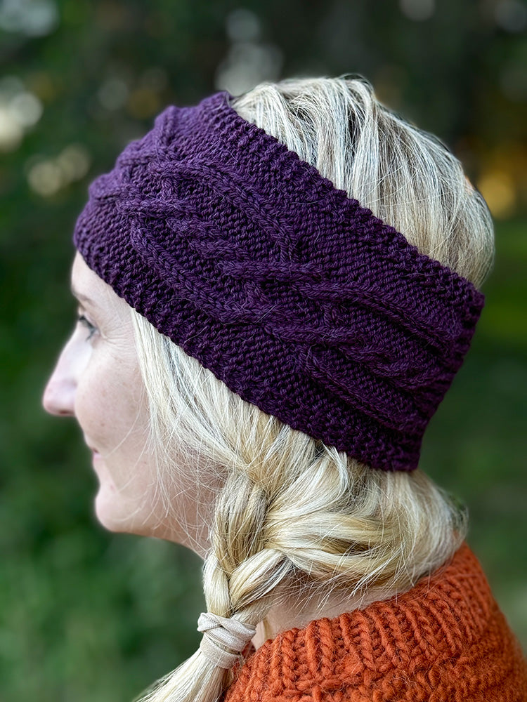 Braided Oak Headband Knitting Pattern