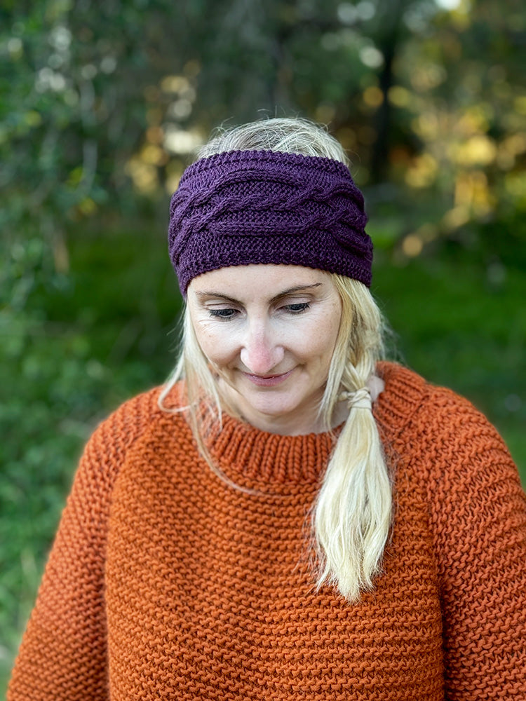 Braided Oak Headband Knitting Pattern