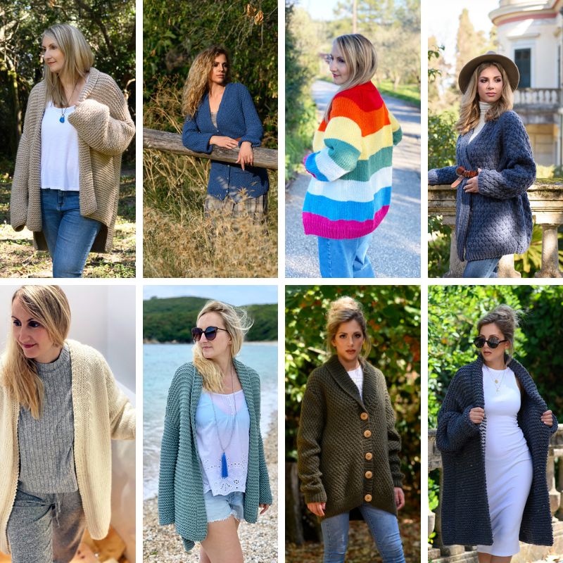 Women’s Cardigan Knitting Pattern Bundle - Handy Little Me Shop