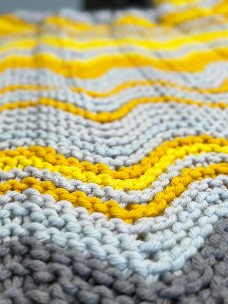Temperature Blanket Knitting Pattern (Chevron Stripes) – Handy Little ...