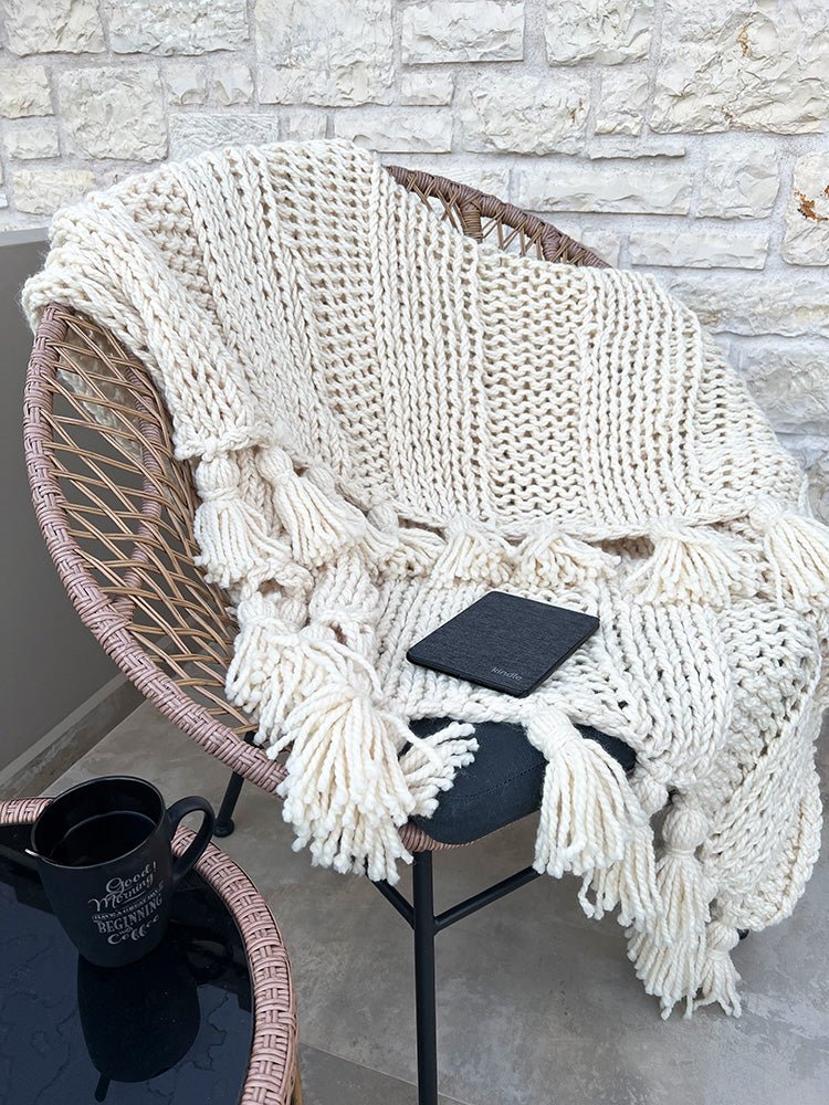 Chunky Knit Blanket Pattern - Handy Little Me Shop