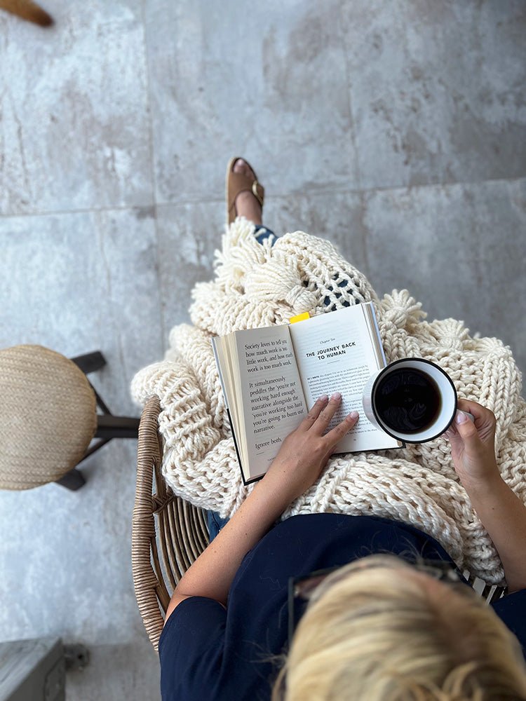 Chunky Knit Blanket Pattern - Handy Little Me Shop