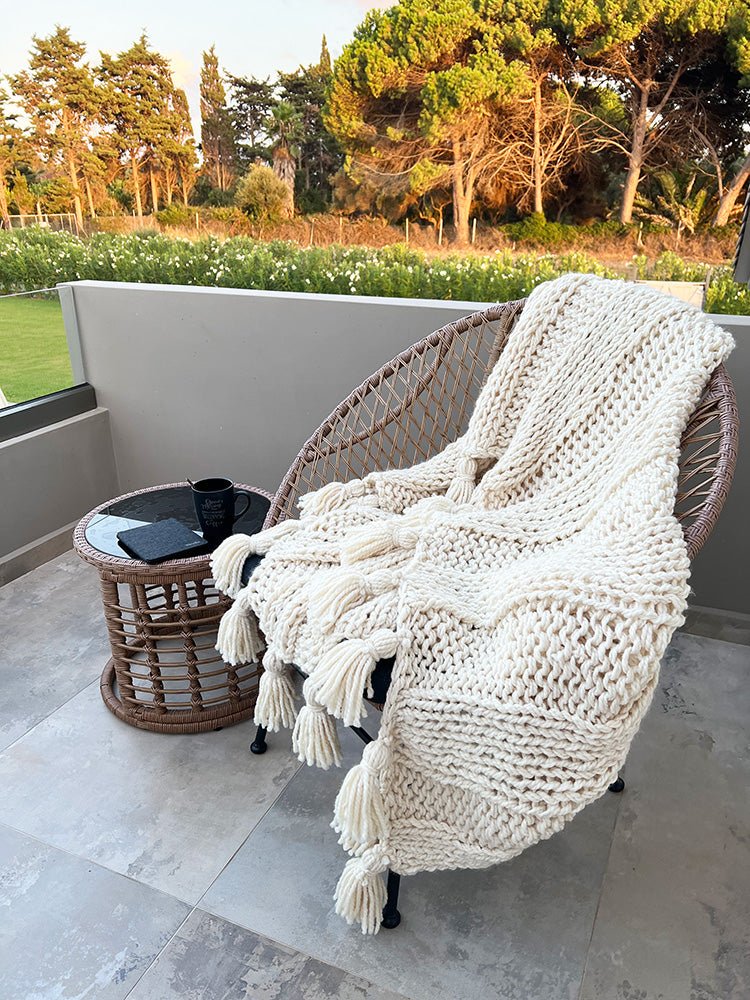 Chunky Knit Blanket Pattern - Handy Little Me Shop