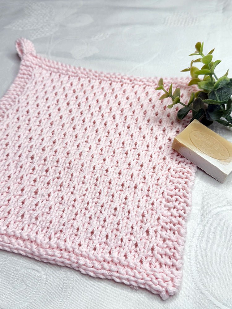 Diamond Trellis Stitch Dishcloth Knitting Pattern PDF - Handy Little Me Shop