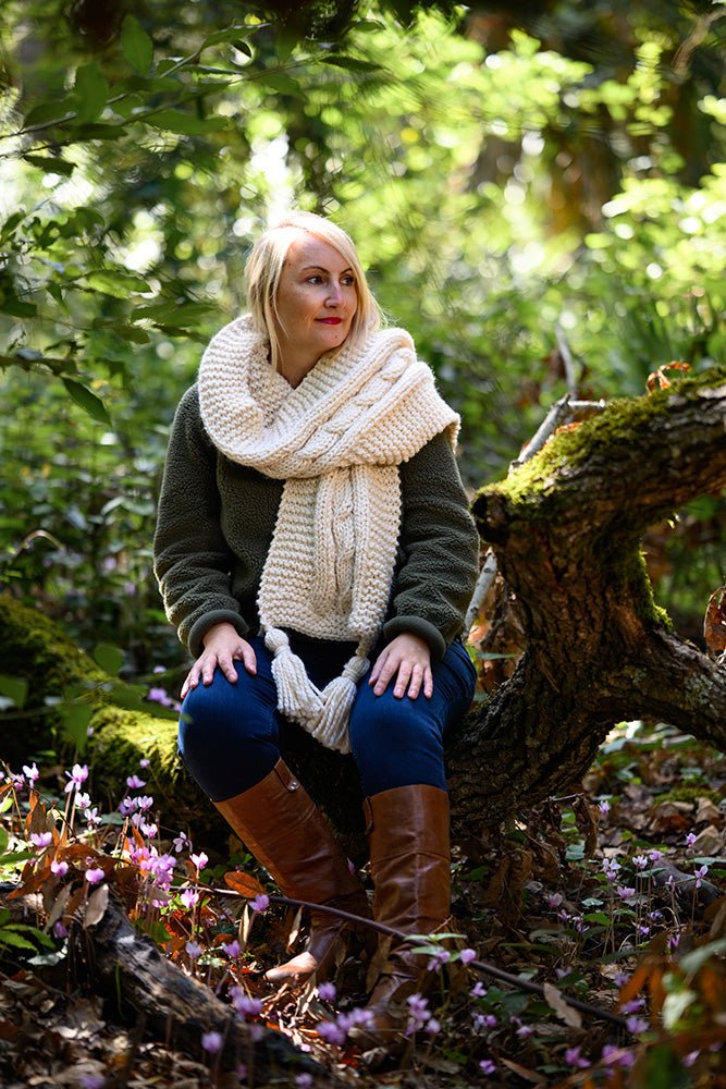 Cable Scarf Knitting Pattern - Handy Little Me Shop