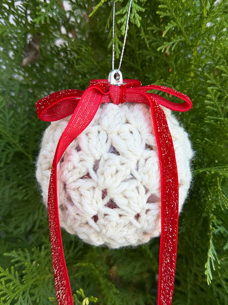 Crochet Christmas Bauble Cover Pattern - Handy Little Me Shop