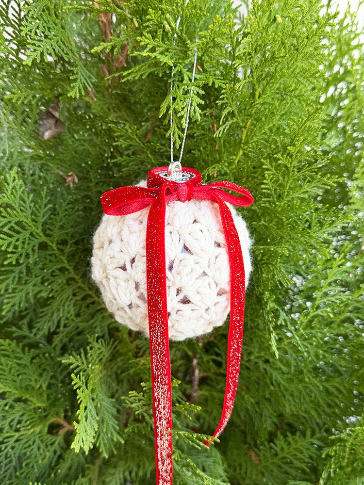Crochet Christmas Bauble Cover Pattern - Handy Little Me Shop
