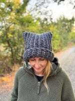 Crochet Cat Ear Hat Pattern – Easy Beanie in 5 Sizes for Kids & Adults