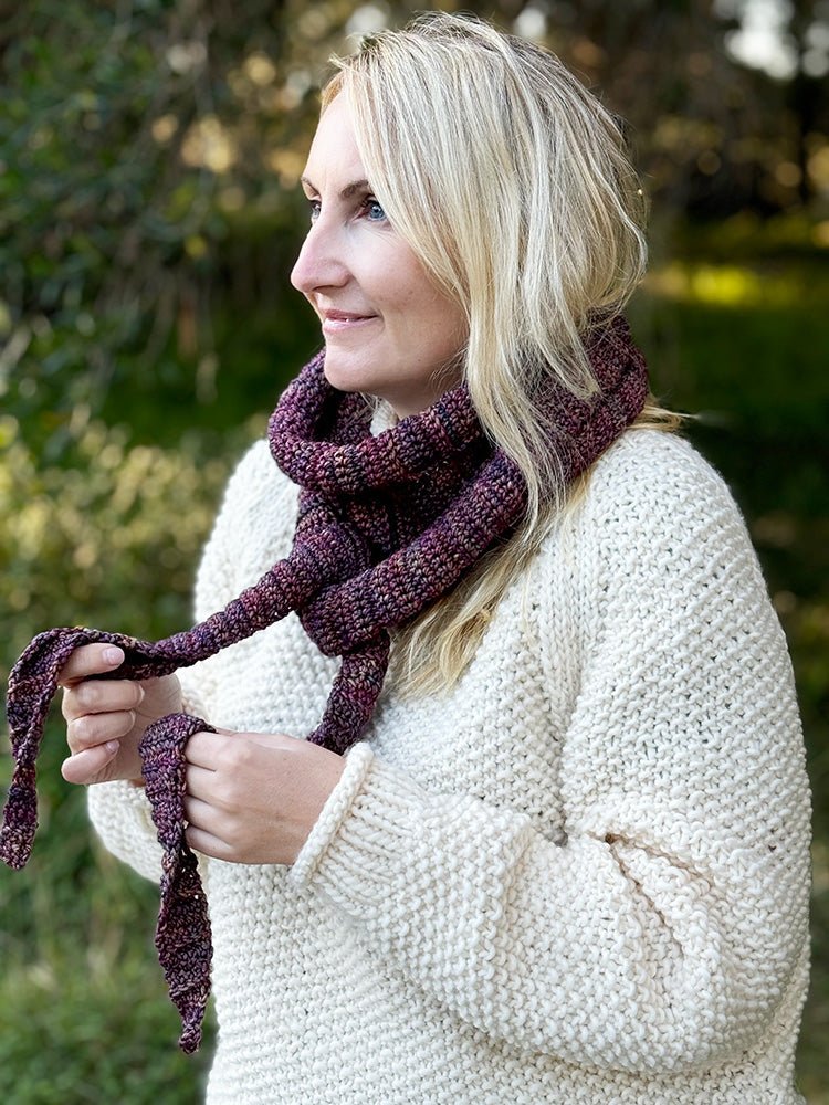 Crochet Skinny Scarf Pattern - Handy Little Me Shop