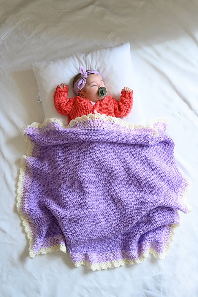 Easy Crochet Baby Blanket (Moss Stitch) - Handy Little Me Shop