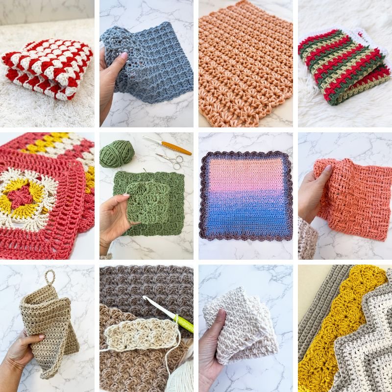 Dishcloth Crochet Pattern Bundle (17 Patterns) - Handy Little Me Shop