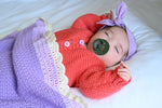 Easy Crochet Baby Blanket (Moss Stitch)
