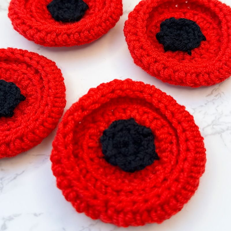 Crochet Poppy Pattern - Handy Little Me Shop