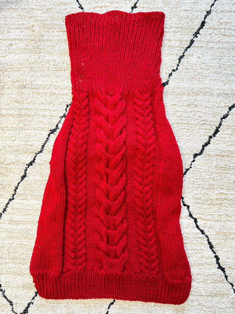 Cable Dog Sweater Knitting Pattern - Handy Little Me Shop