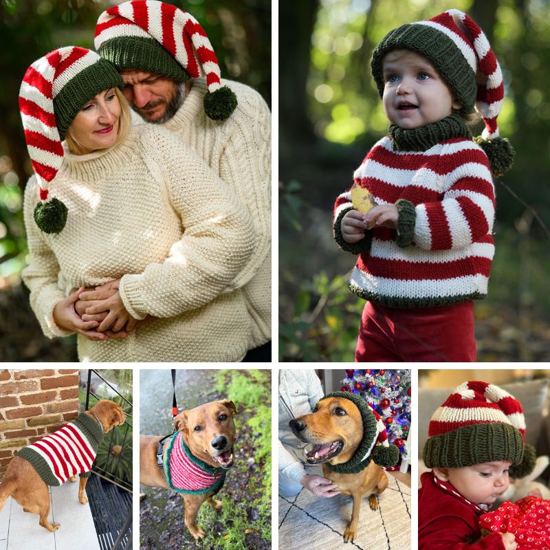 Elf Knitting Pattern Bundle – For The Whole Family (Including Dogs!) - Handy Little Me Shop