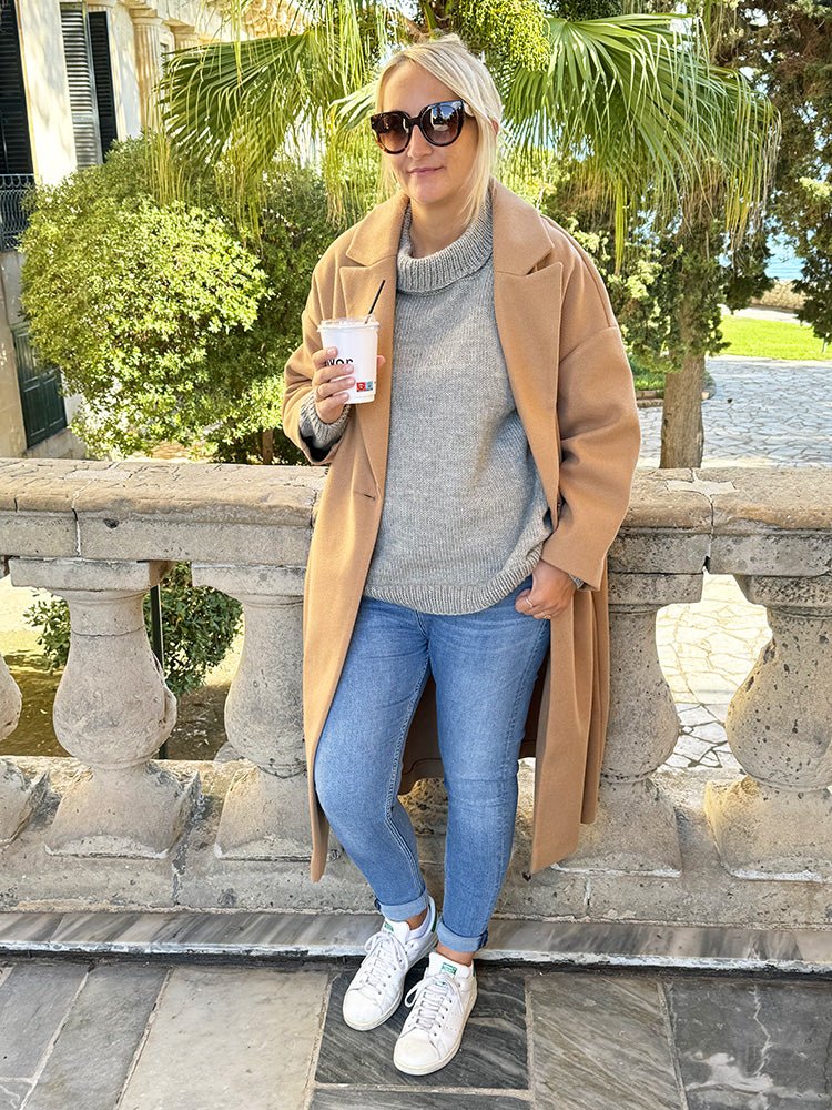 Turtleneck Sweater Pattern (Knit In The Round) - Handy Little Me Shop