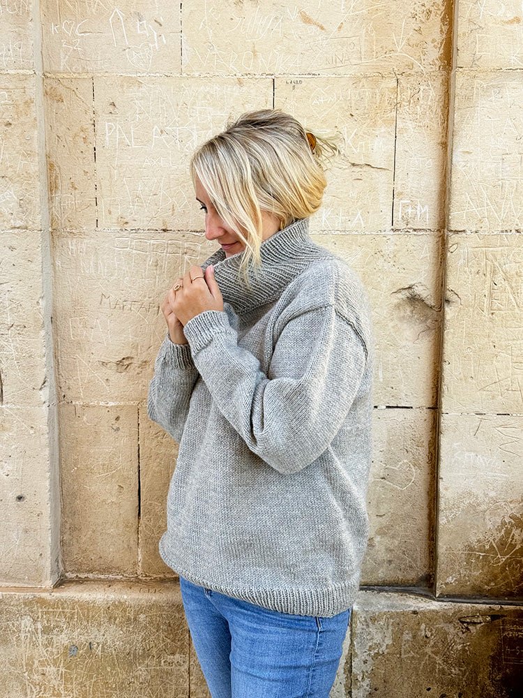 Turtleneck Sweater Pattern (Knit In The Round) - Handy Little Me Shop