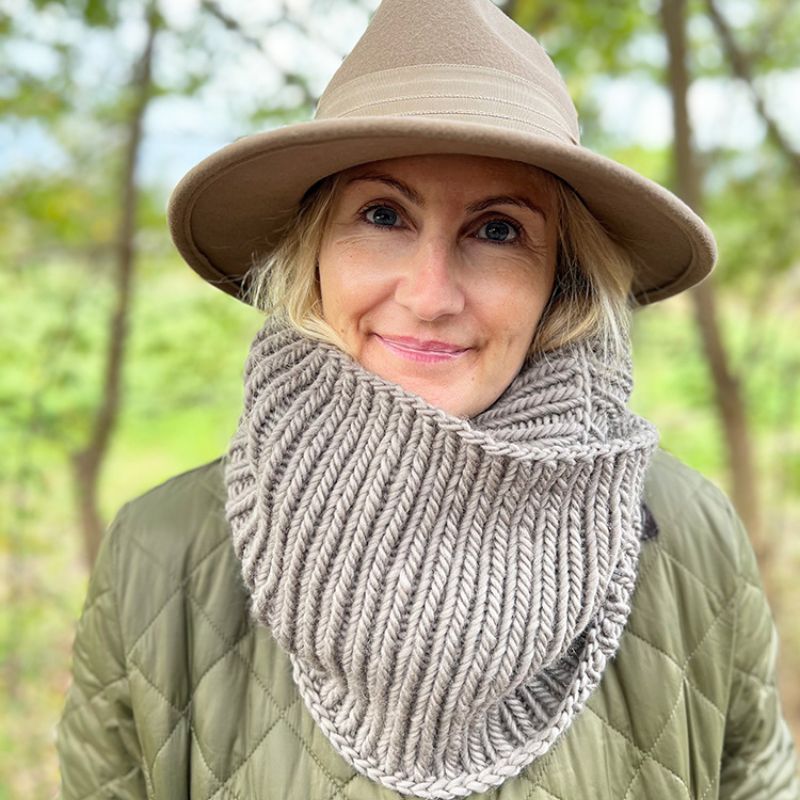 Infinity Scarf Knitting Pattern (Fisherman's Rib Stitch) - Handy Little Me Shop