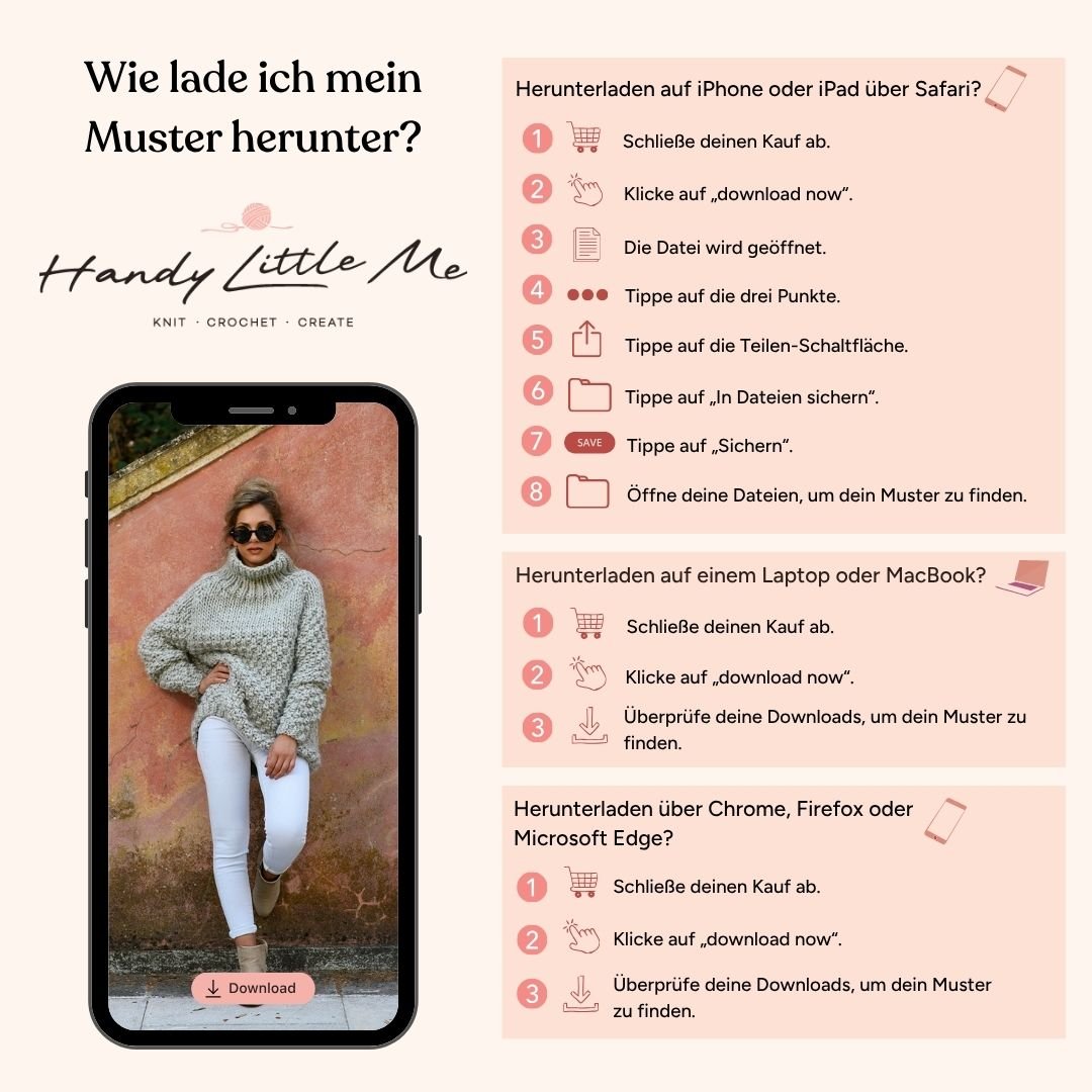 Hundepullover - Strickmuster - Handy Little Me Shop