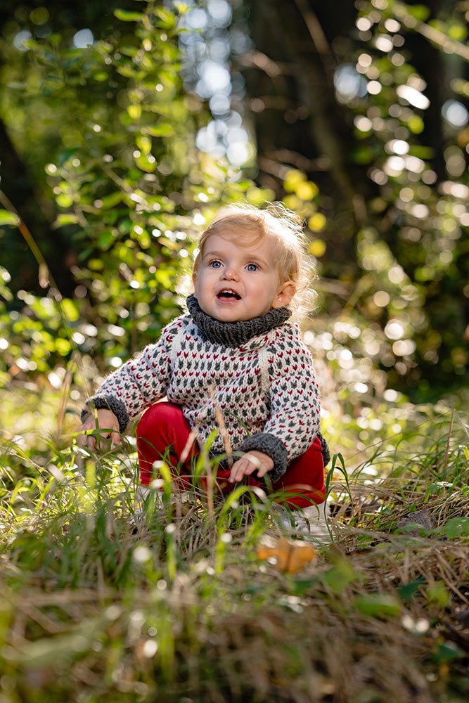 Snow Day Nordic Sweater Knitting Pattern (Kids Raglan, Sizes 2–10) - Handy Little Me Shop