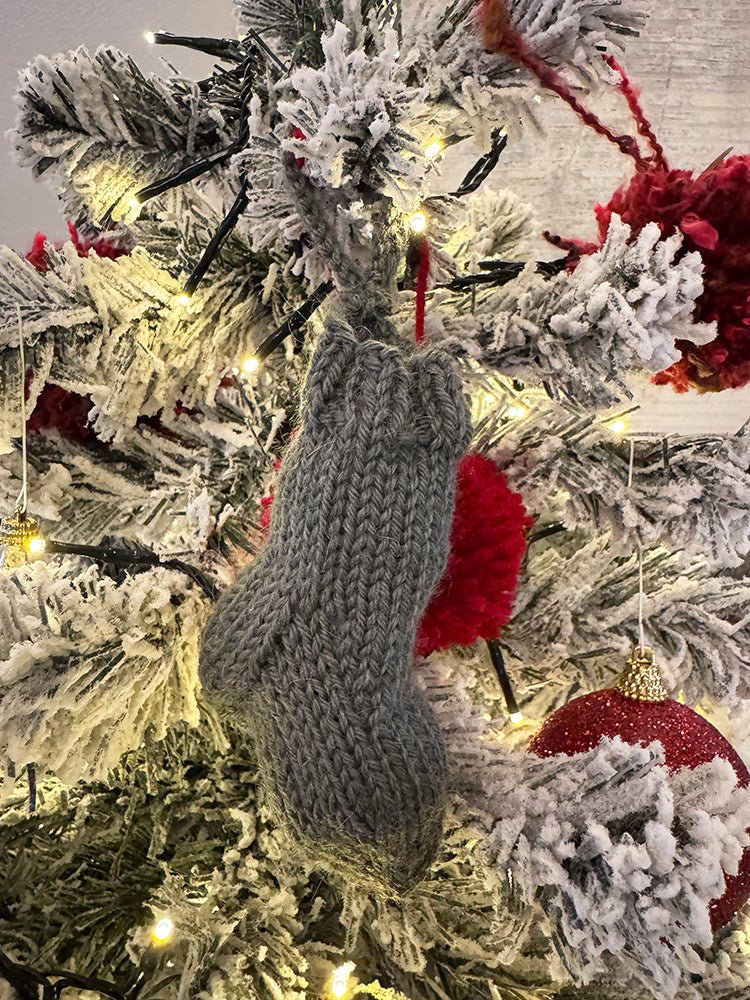 Merry Mini Christmas Stocking Knitting Pattern - Handy Little Me Shop