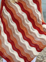 Ripples + Ridges Poncho Knitting Pattern