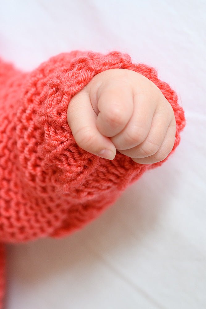 Baby Cardigan Knitting Pattern - Step By Step - Handy Little Me Shop