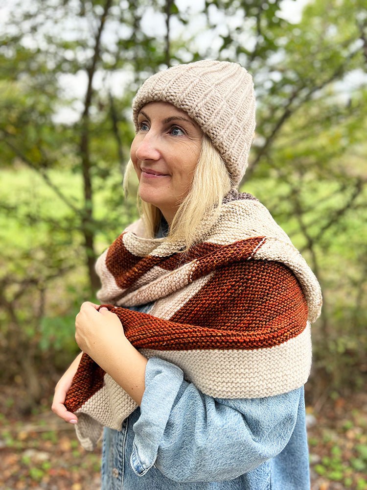 Stash Busting Shawl Knitting Pattern - Handy Little Me Shop