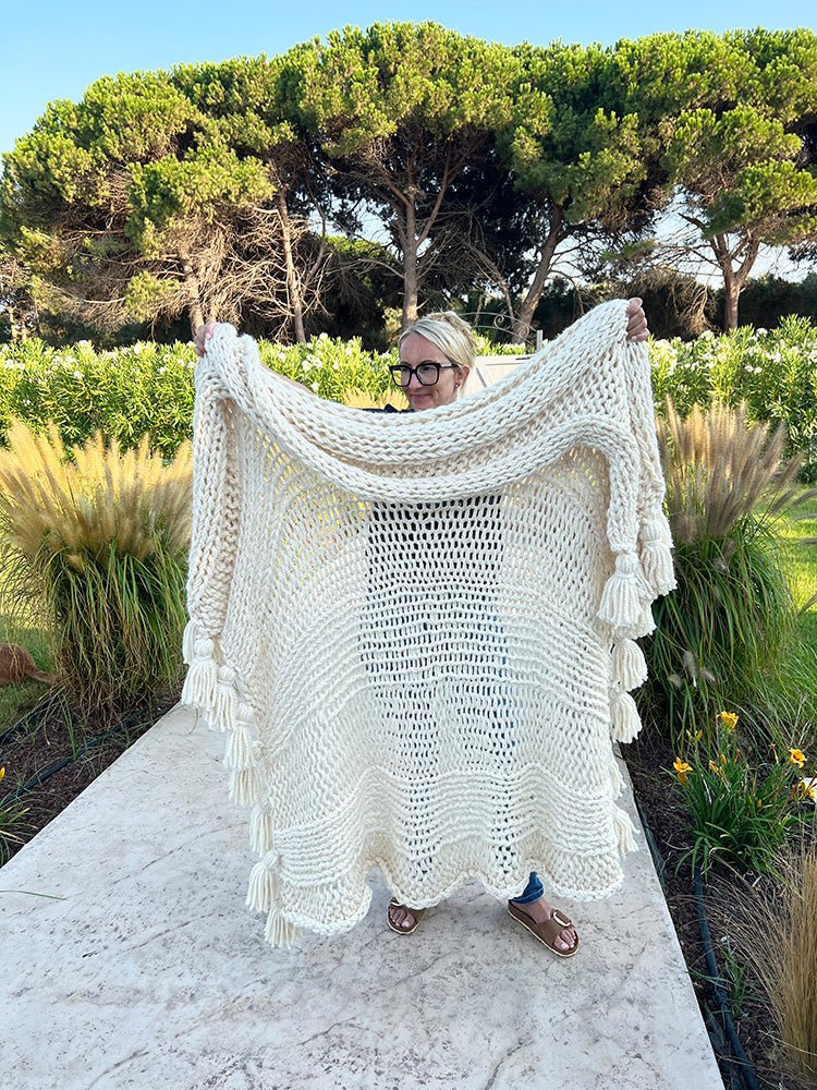 Chunky Knit Blanket Pattern - Handy Little Me Shop