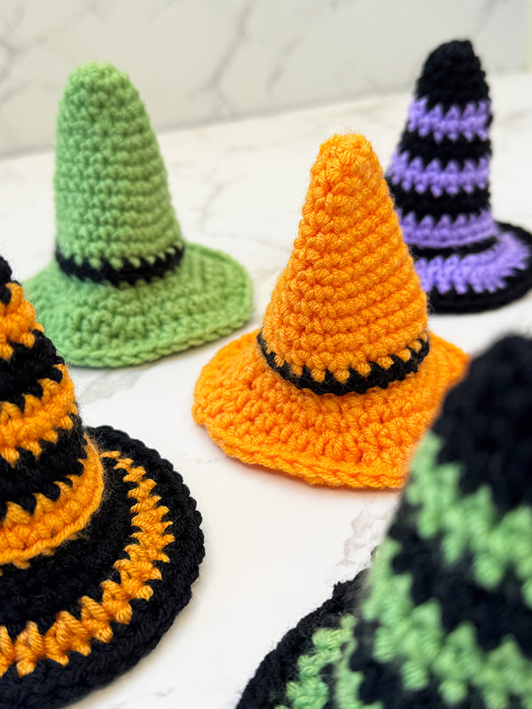 Crochet Mini Witch Hat Pattern