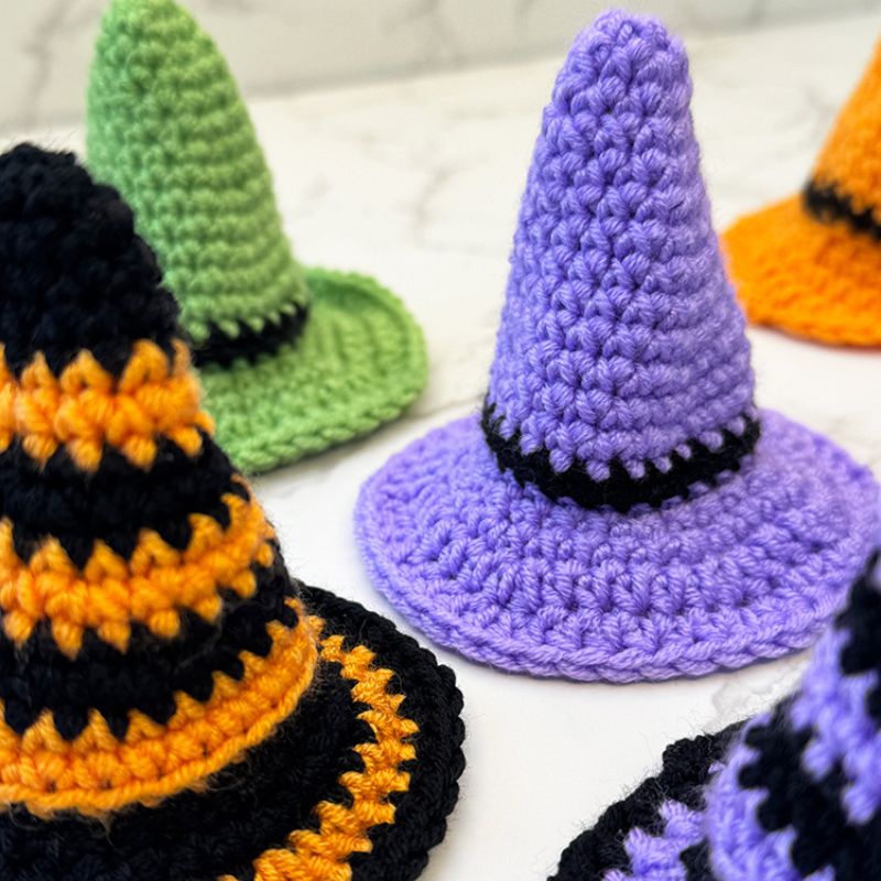 Crochet Mini Witch Hat Pattern - Handy Little Me Shop
