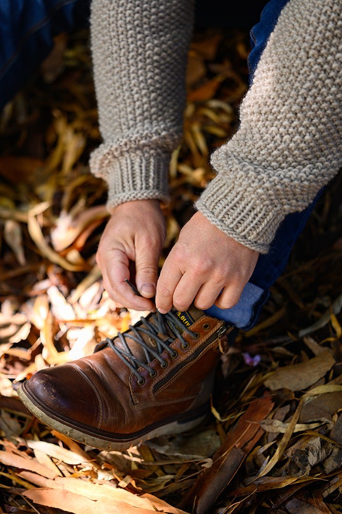 Cozy Cabin Sweater Knitting Pattern (Men's) - Handy Little Me Shop